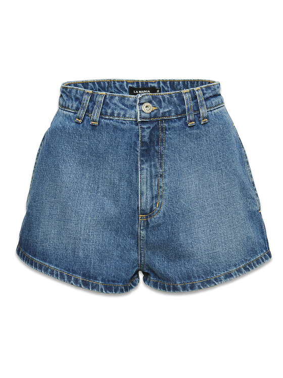 La Mania La Mania Pantaloncini di jeans WALI Blu Classic Fit