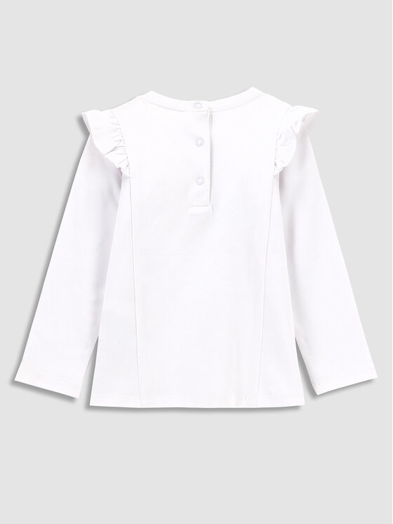 Coccodrillo Coccodrillo Bluzka WC3143102RPN Biały Regular Fit
