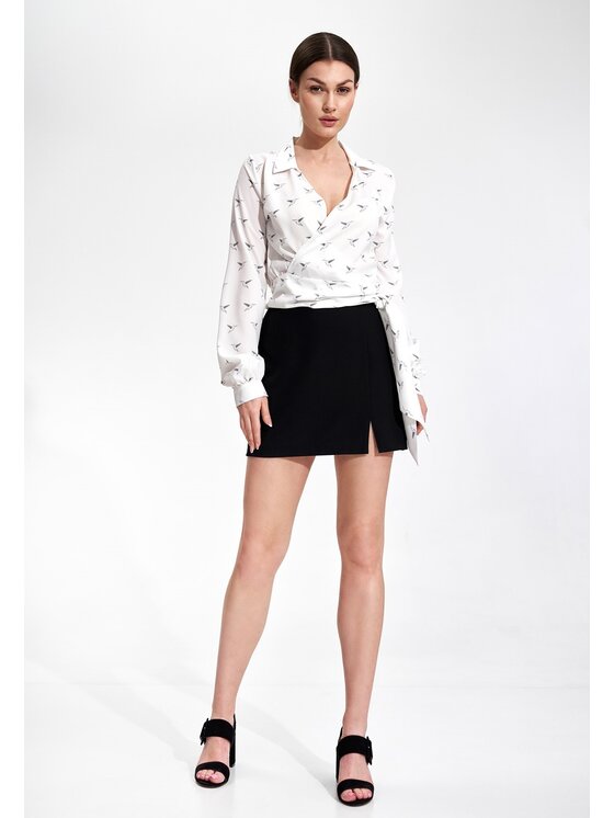 FIGL FIGL Spódnica mini M866 Czarny Bodycon Fit
