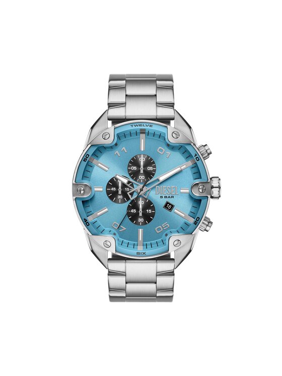 Diesel Ceas Spiked DZ4655 Argintiu