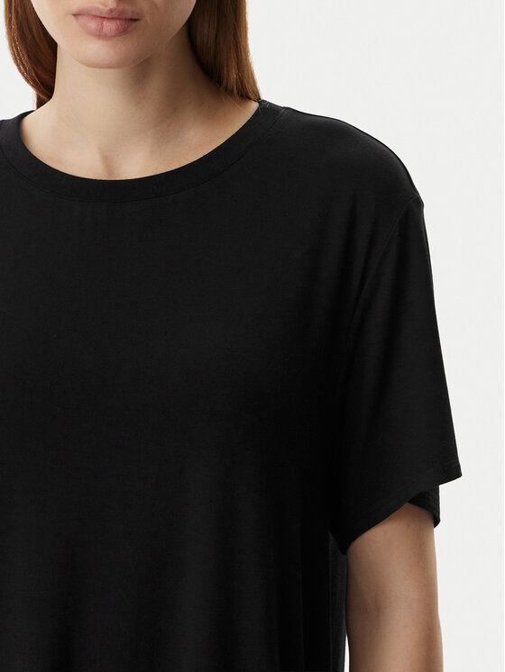 KARL LAGERFELD KARL LAGERFELD Nočná košeľa B1W45009 Čierna Regular Fit