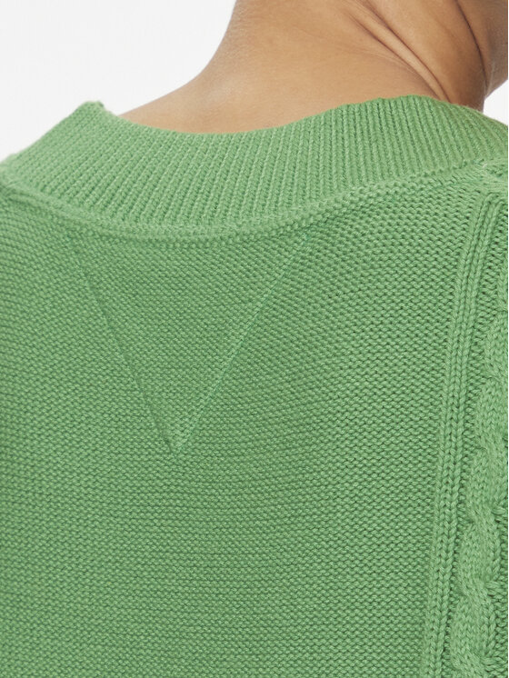Tommy Jeans Tommy Jeans Sweter DW0DW15855 Zielony Regular Fit