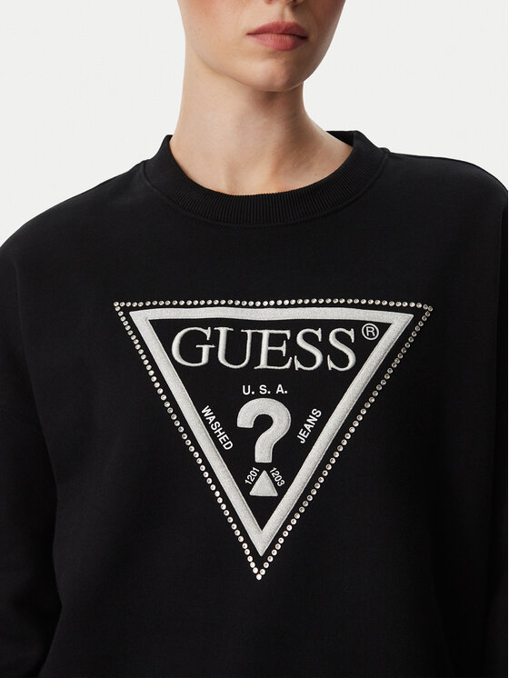 Guess Guess Jopa W6YQ14 K4352 Črna Relaxed Fit