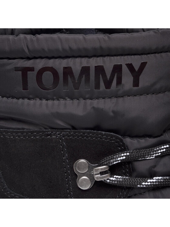 Tommy Jeans Tommy Jeans Bokacsizma Padded Nylon Hybrid Boot EN0EN00612 Fekete