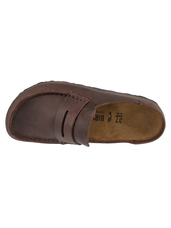 Birkenstock Birkenstock Klapki Naples Wrapped LEOI Brązowy