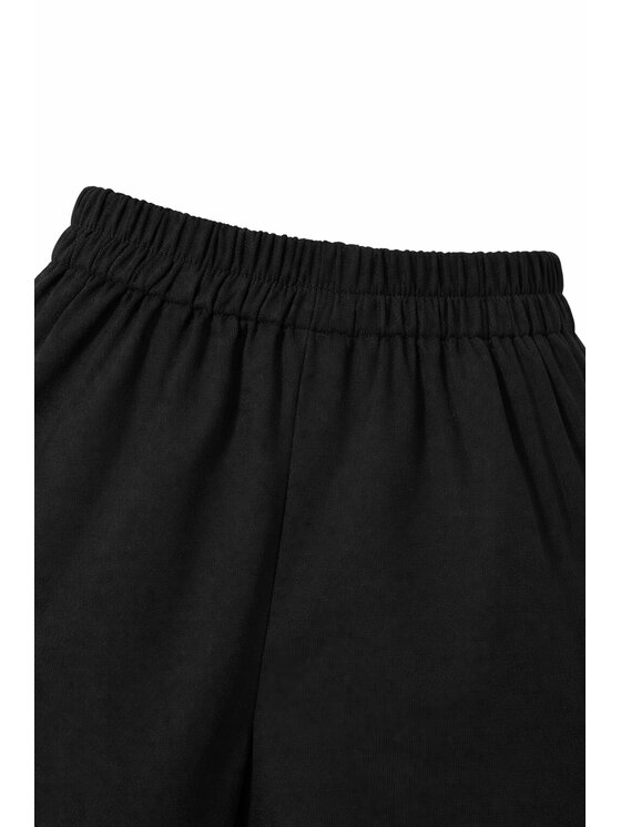 Love and Hate Love and Hate Szorty materiałowe Diune Czarny Ladies Fit