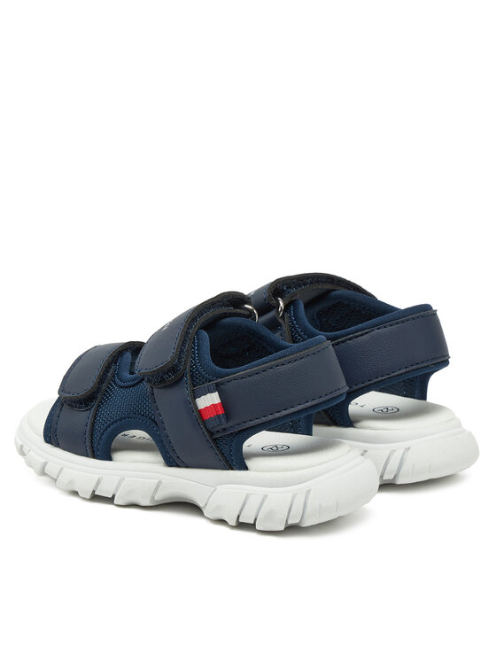 Tommy Hilfiger Tommy Hilfiger Sandały Velcro Sandal T1B2-33898-1591 M Granatowy