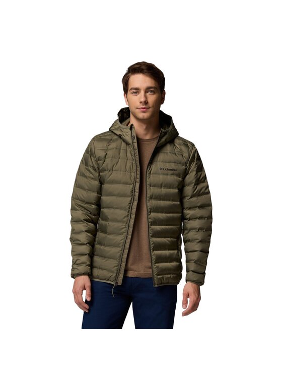 Columbia Columbia Kurtka zimowa Lake 22 II Down Hooded Jacket 2086294397 Zielony Regular Fit