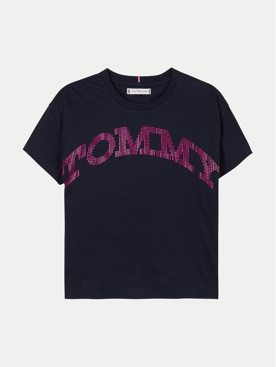Tommy Hilfiger Tommy Hilfiger Póló KG0KG08357 M Sötétkék Regular Fit