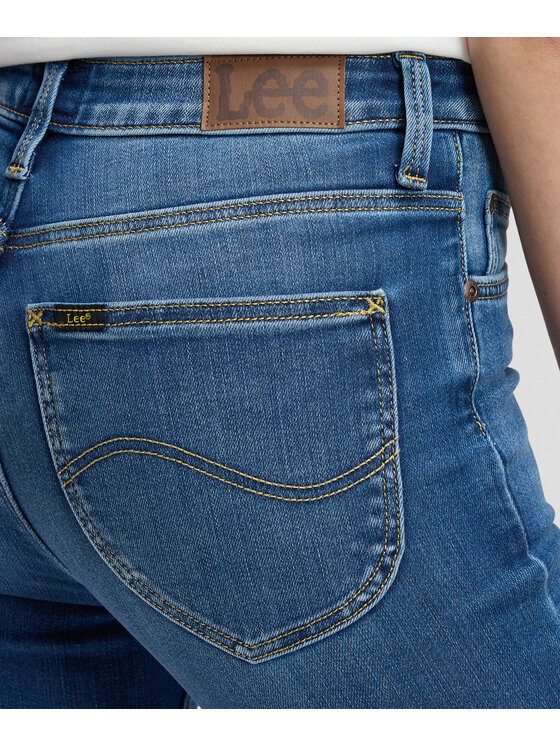Lee Lee Jeansy 112385757 Niebieski Skinny Fit