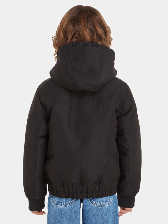 Tommy Hilfiger Tommy Hilfiger Преходно яке KB0KB08562 Черен Regular Fit
