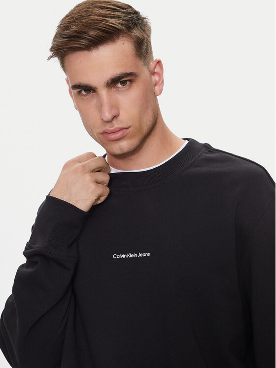 Calvin Klein Jeans Calvin Klein Jeans Bluză City Grid Map J30J326790 Negru Regular Fit