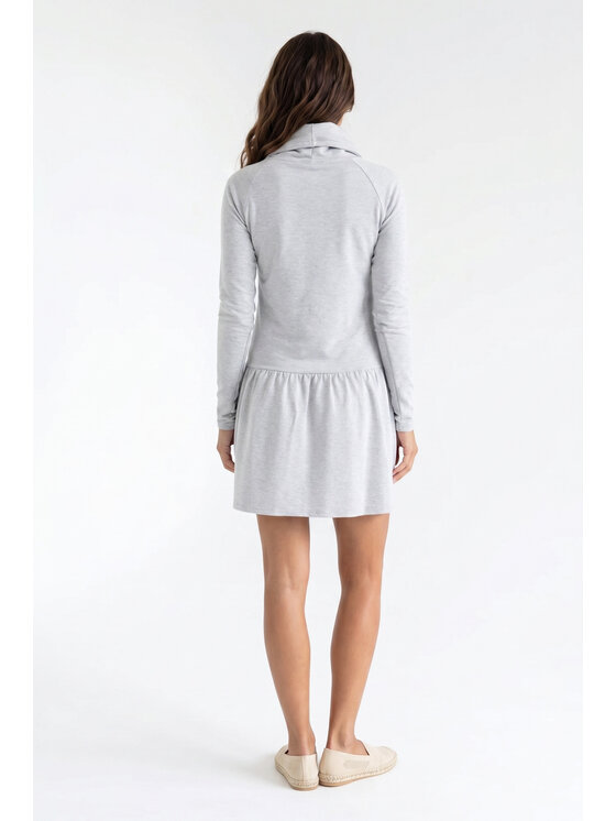 FIGL FIGL Φόρεμα καθημερινό M1378 Γκρι Straight Fit