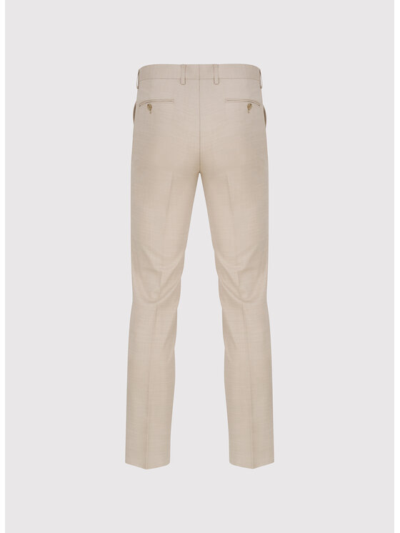 Pako Lorente Pako Lorente Spodnie garniturowe P26SF-6G-011 Beżowy Slim Fit