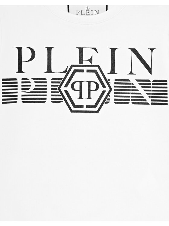 PHILIPP PLEIN PHILIPP PLEIN Bluza 19657 Biały Regular Fit
