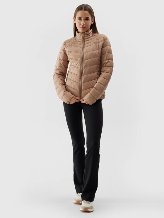 4F 4F Vatovaná bunda 4FWSS24TDJAF350-83S Hnedá Regular Fit