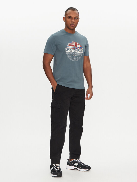 Napapijri Napapijri Tricou S-Turin NP0A4HQG Albastru Regular Fit