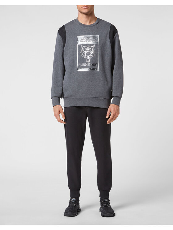 Plein Sport Plein Sport Longsleeve 1169 Grigio Regular Fit