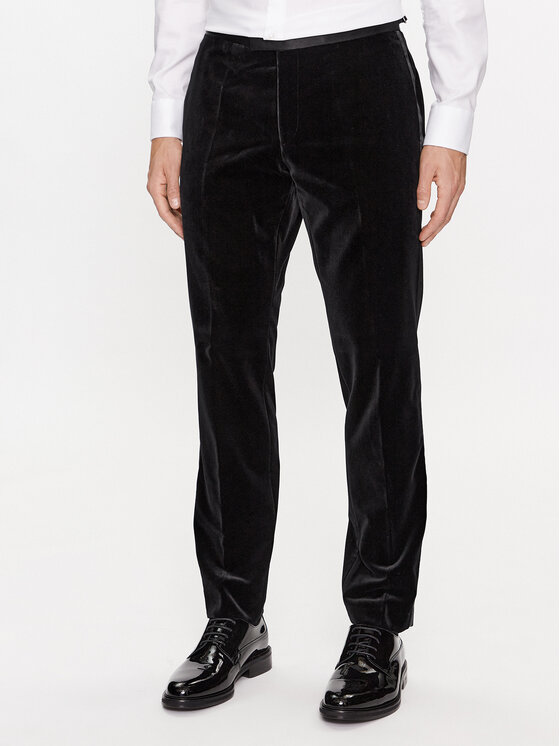 Boss Pantaloni de costum H-Genius-Tux-231 50484723 Negru Slim Fit