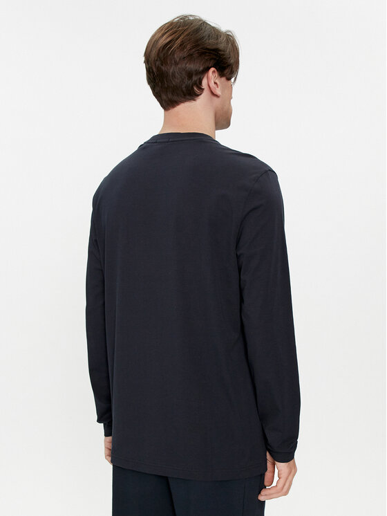 BOSS Boss Тениска с дълъг ръкав 50506365 Тъмносин Regular Fit