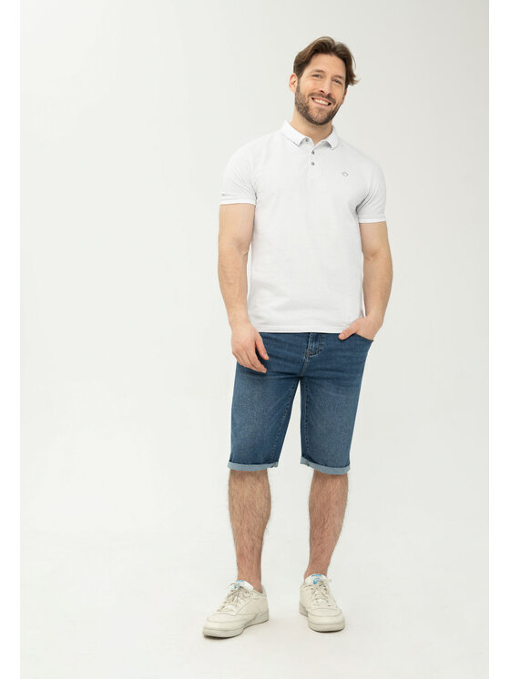 Volcano Volcano Szorty jeansowe D-MIST Granatowy Regular Fit
