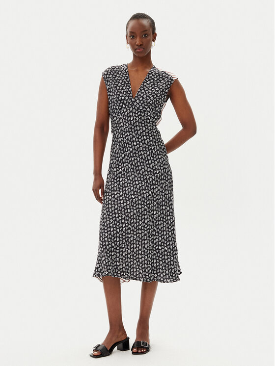 Marella Marella Sukienka letnia Scopa 2513221362200 Czarny Regular Fit