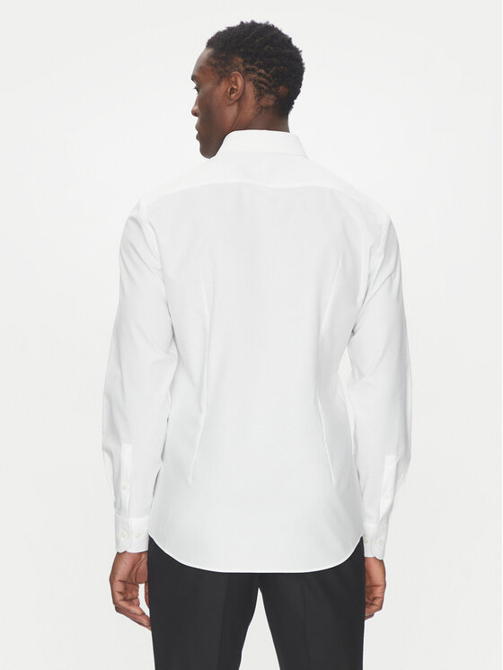 BOSS BOSS Koszula H-HANK-spread-C1-222 50539227 Biały Slim Fit