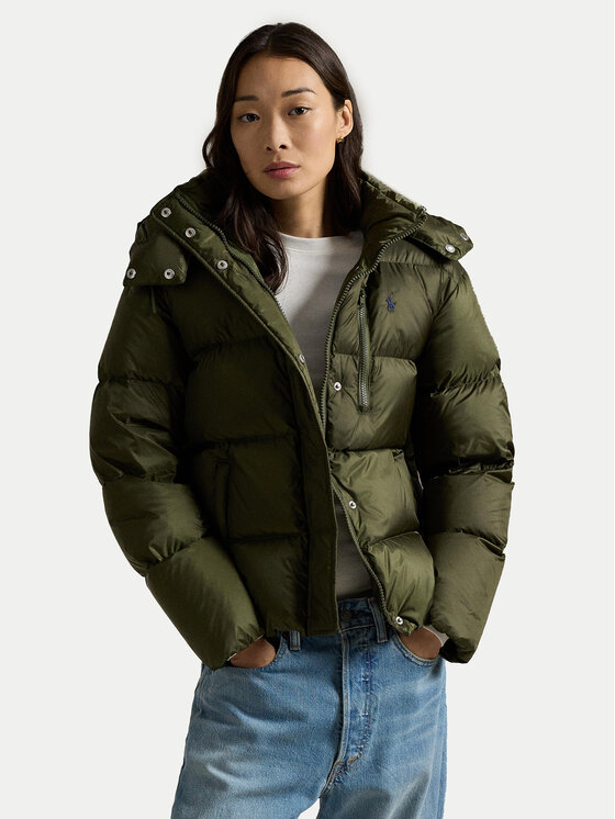Polo Ralph Lauren Vatovaná bunda 211932183003 Zelená Relaxed Fit