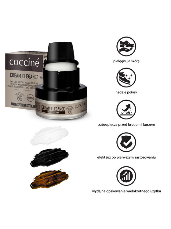 Coccine Coccine Krema za cipele Cream Elegance 55/26/50/02/Z/V7 Crna
