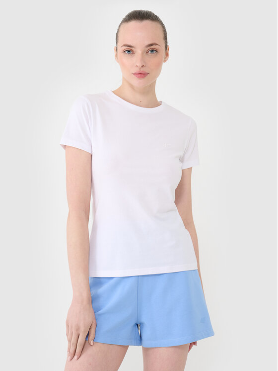 4F 4F T-Shirt NOS Biały Slim Fit