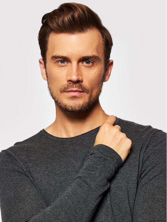 Selected Homme Selected Homme Pulover Rome 16079774 Gri Regular Fit