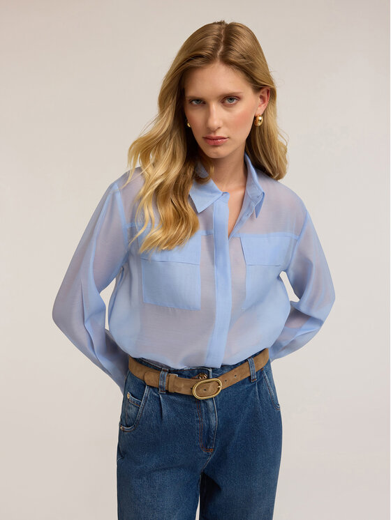 Motivi Motivi Camicia 5268Q000862N004 Turchese Regular Fit