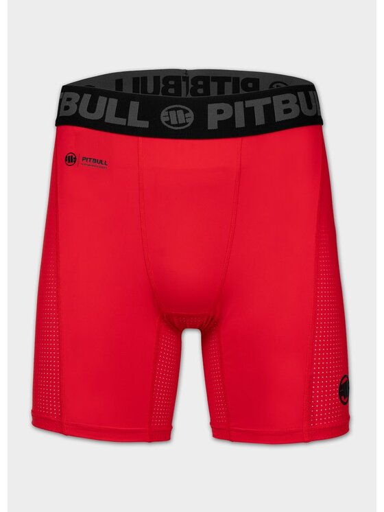 PITBULL PITBULL Szorty sportowe RUNWAY Czerwony Regular Fit
