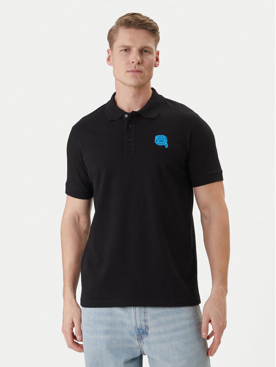 KARL LAGERFELD KARL LAGERFELD Tricou polo 745015 562231 Negru Regular Fit