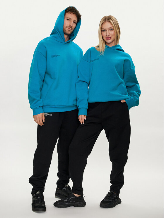 Pangaia Pangaia Majica dugih rukava Archive 365 Heavyweight Plava Loose Fit