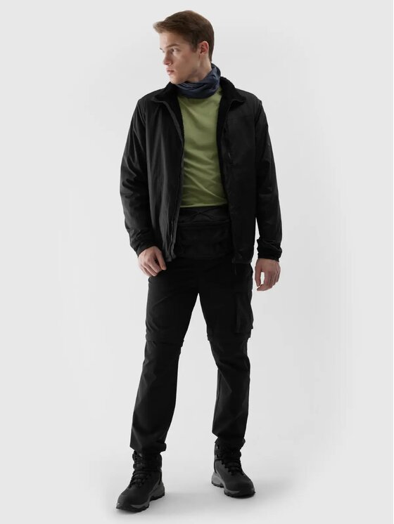 4F 4F Μπουφάν outdoor 4FWSS24TDJAM308-21S Μαύρο Regular Fit