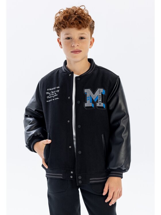 minoti minoti Kurtka przejściowa 19coat57 Czarny Regular Fit
