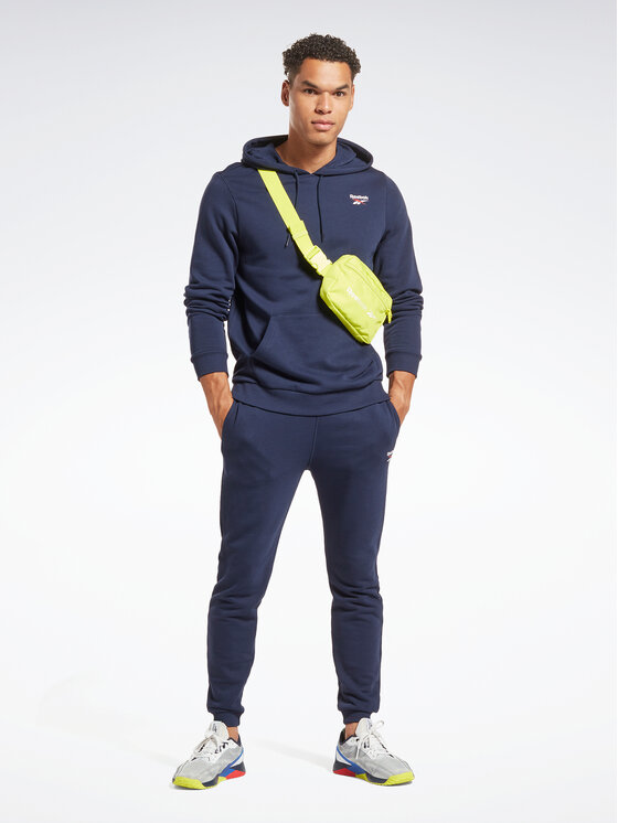 Reebok Reebok Світшот Identity Logo HA9274 Cиній Regular Fit