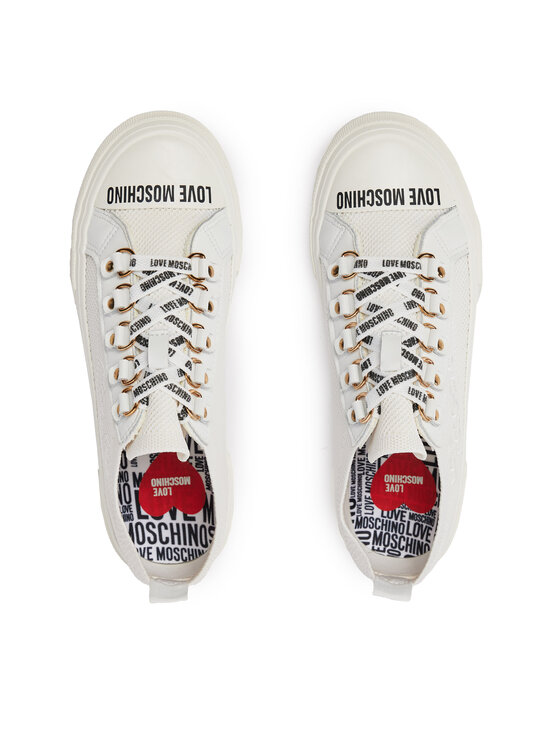LOVE MOSCHINO LOVE MOSCHINO Sneakers aus Stoff JA15152G1IIY0100 Weiß