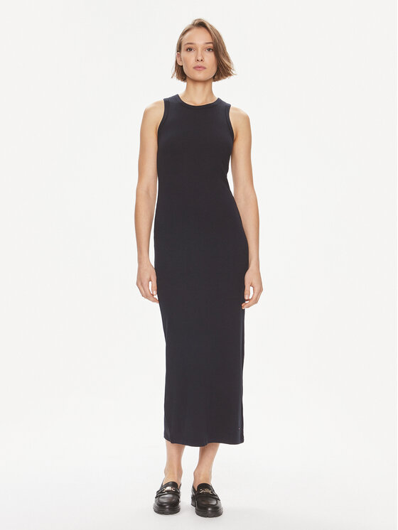 Tommy Hilfiger Tommy Hilfiger Vasarinė suknelė WW0WW38838 Tamsiai mėlyna Slim Fit