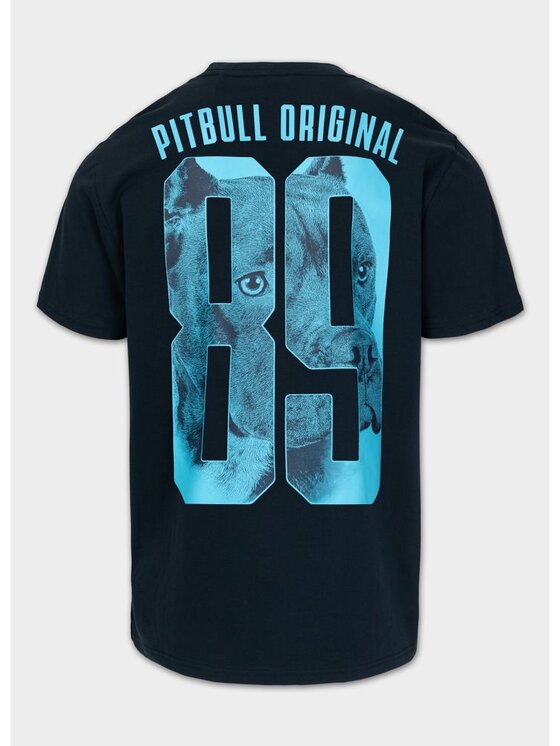 PITBULL PITBULL T-Shirt EIGHTY NINE DOG Granatowy Regular Fit