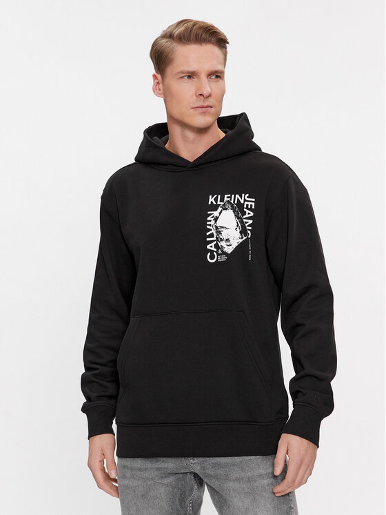 Calvin Klein Jeans Calvin Klein Jeans Μπλούζα Modern Metals Graphic J30J324626 Μαύρο Regular Fit