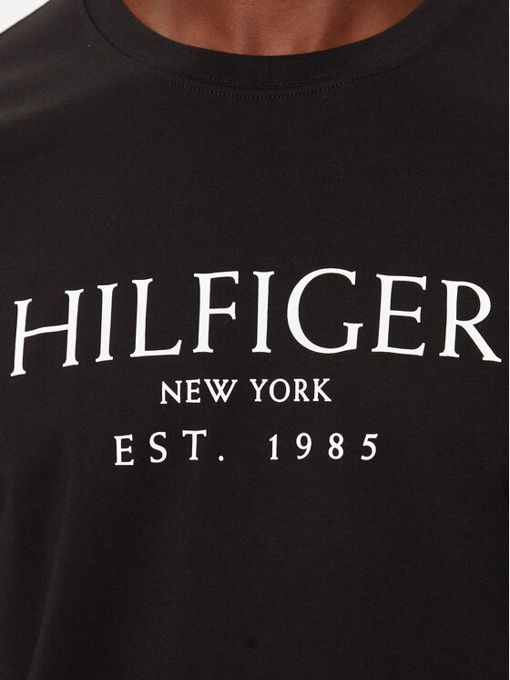 Tommy Hilfiger Tommy Hilfiger T-särk MW0MW36499 Must Regular Fit