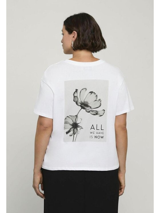 Fiorella Rubino Fiorella Rubino T-shirt G075L008658N011 Bianco Regular Fit