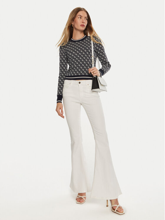 Guess Guess Sveter Lise W4BR21 Z37K0 Tmavomodrá Regular Fit