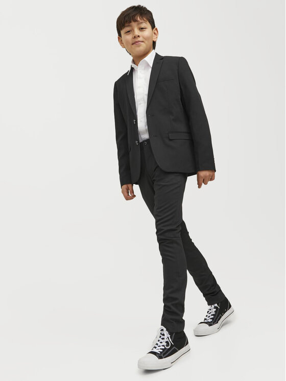 Jack&Jones Junior Jack&Jones Junior Штани з тканини Solar 12203547 Чорний Slim Fit