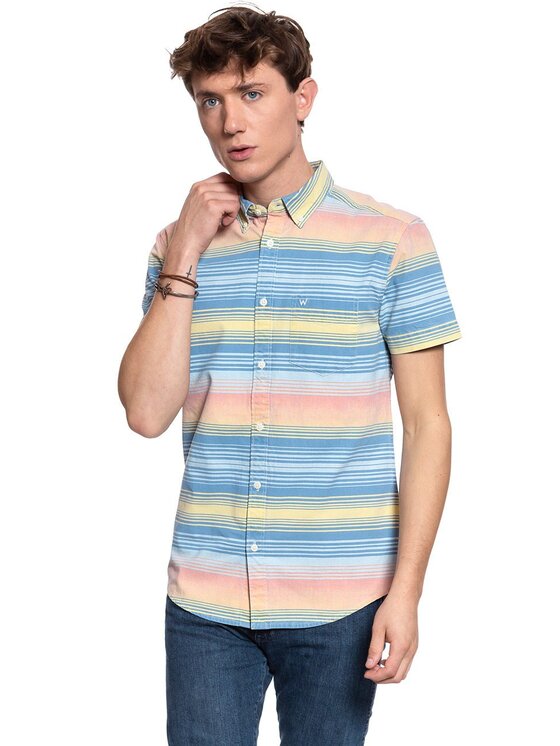 Wrangler Wrangler Camicia SS 1 PKT BUTTON DOWN Multicolore Regular Fit
