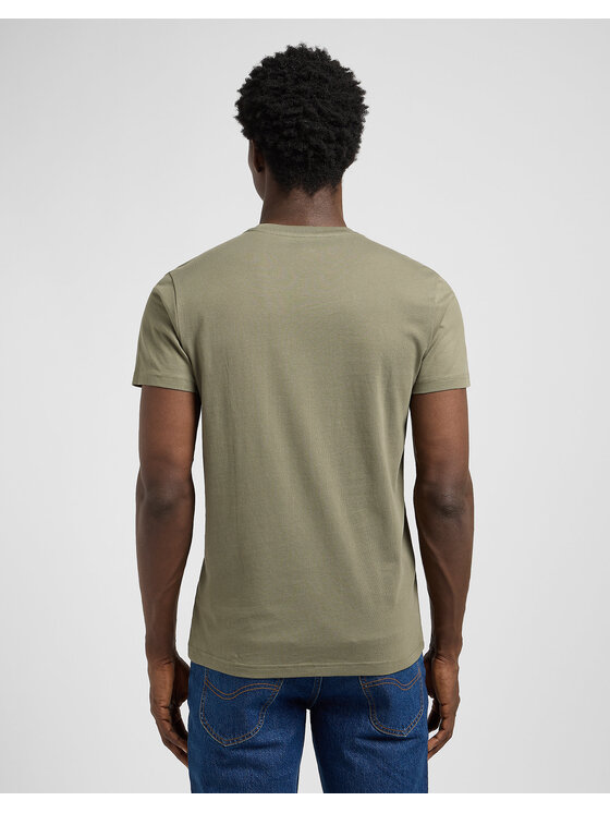 Lee Lee T-Shirt TWIN PACK CREW Biały Regular Fit