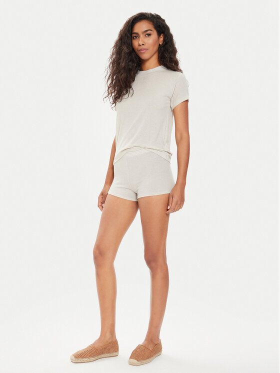 American Vintage American Vintage Тишърт Wepy WEP02AE24 Екрю Regular Fit