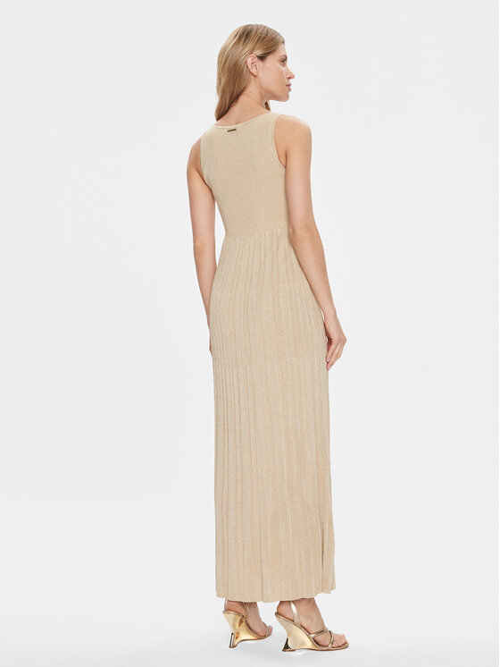 MICHAEL Michael Kors MICHAEL Michael Kors Rochie tricotată MR4822IAFB Auriu Regular Fit
